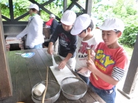 自然学校　野菜切り